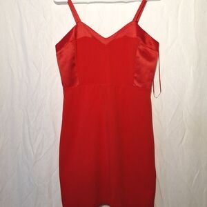3/$20-Express Red Fitted Mini Dress, Sleeveless